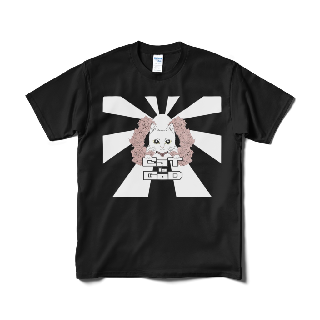 『猫は神』-Cat is God- Tシャツ