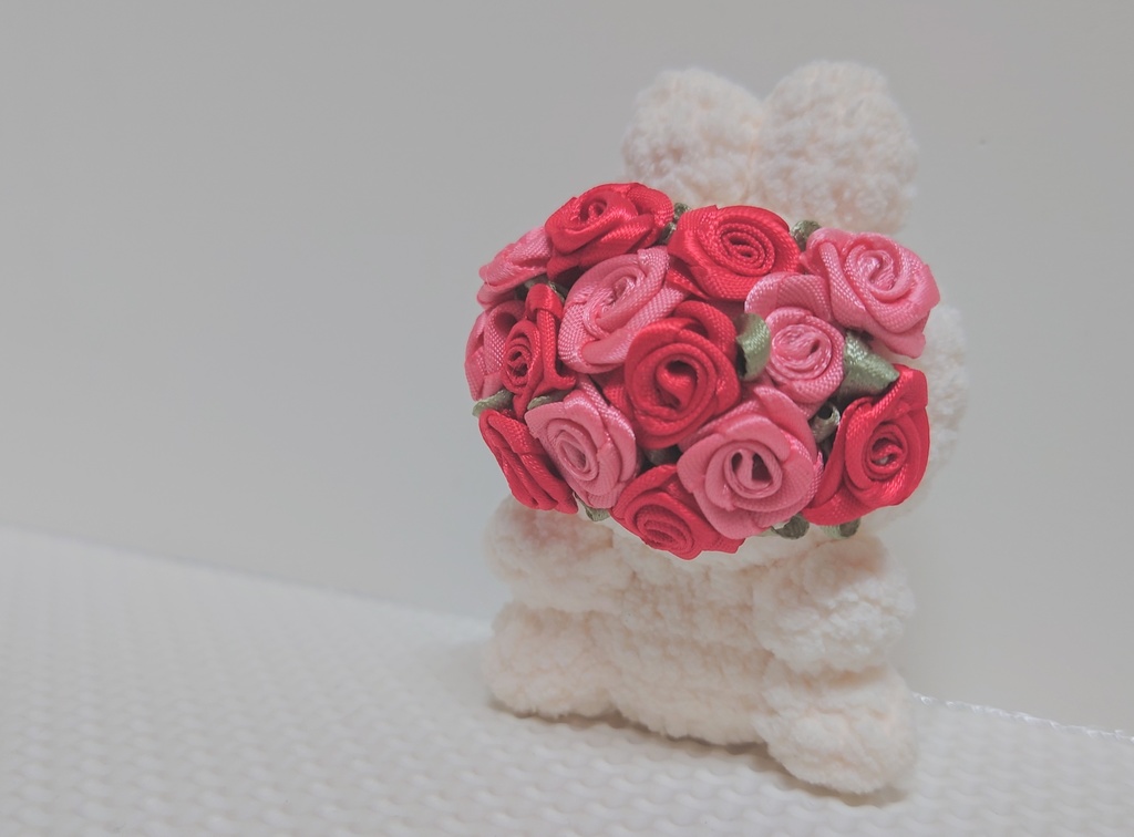 あみぐるみ うさぎ 《異形 花束》