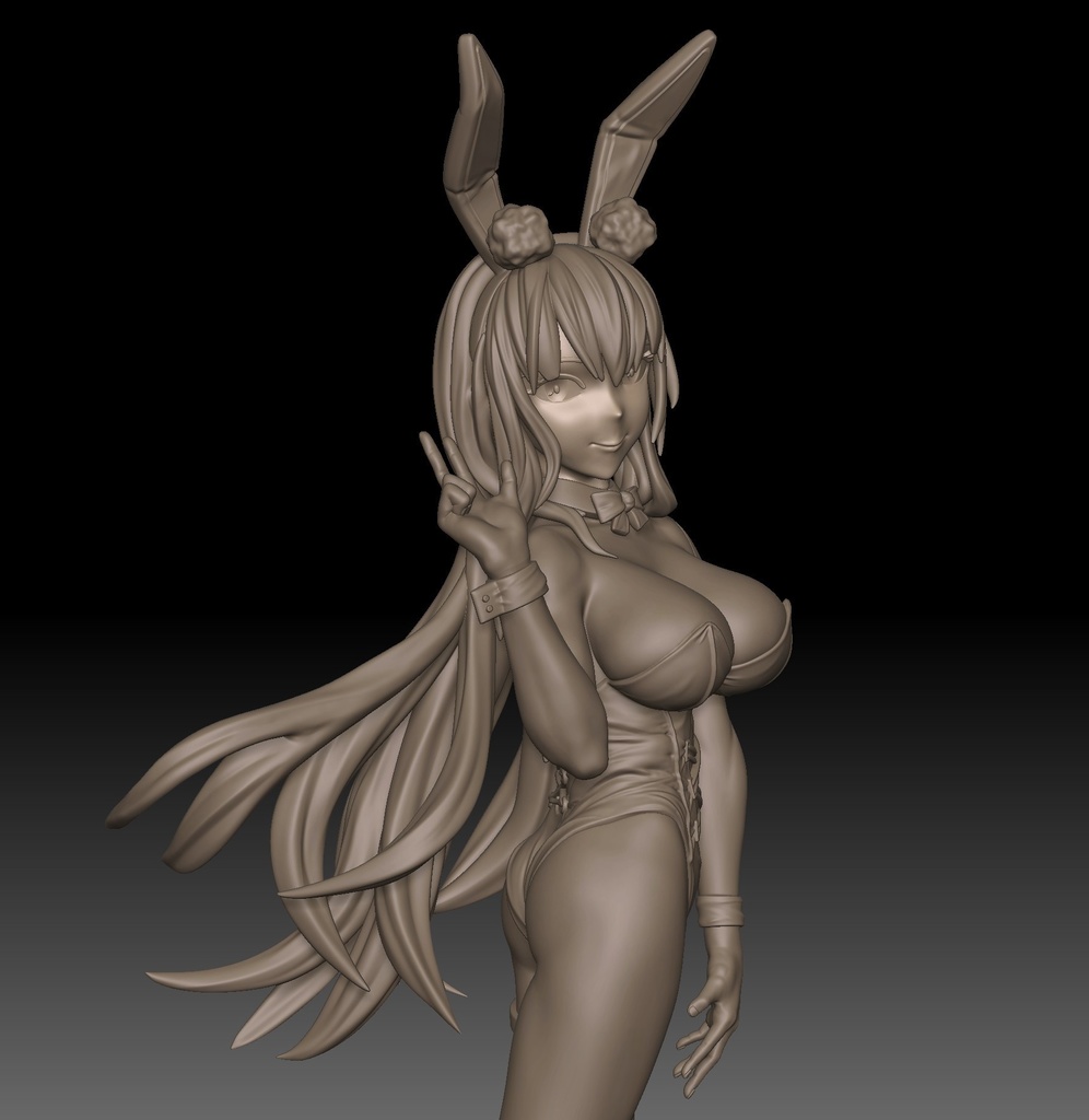 アズールレーン ノースカロライナ バニーガール STL/ZTL for 3D printing