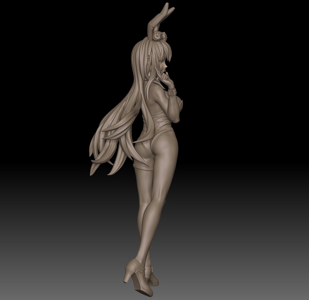 アズールレーン ノースカロライナ バニーガール STL/ZTL for 3D printing