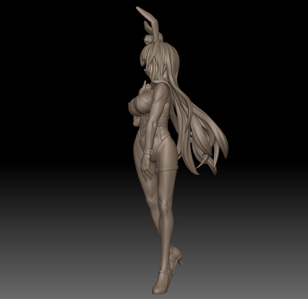 アズールレーン ノースカロライナ バニーガール STL/ZTL for 3D printing