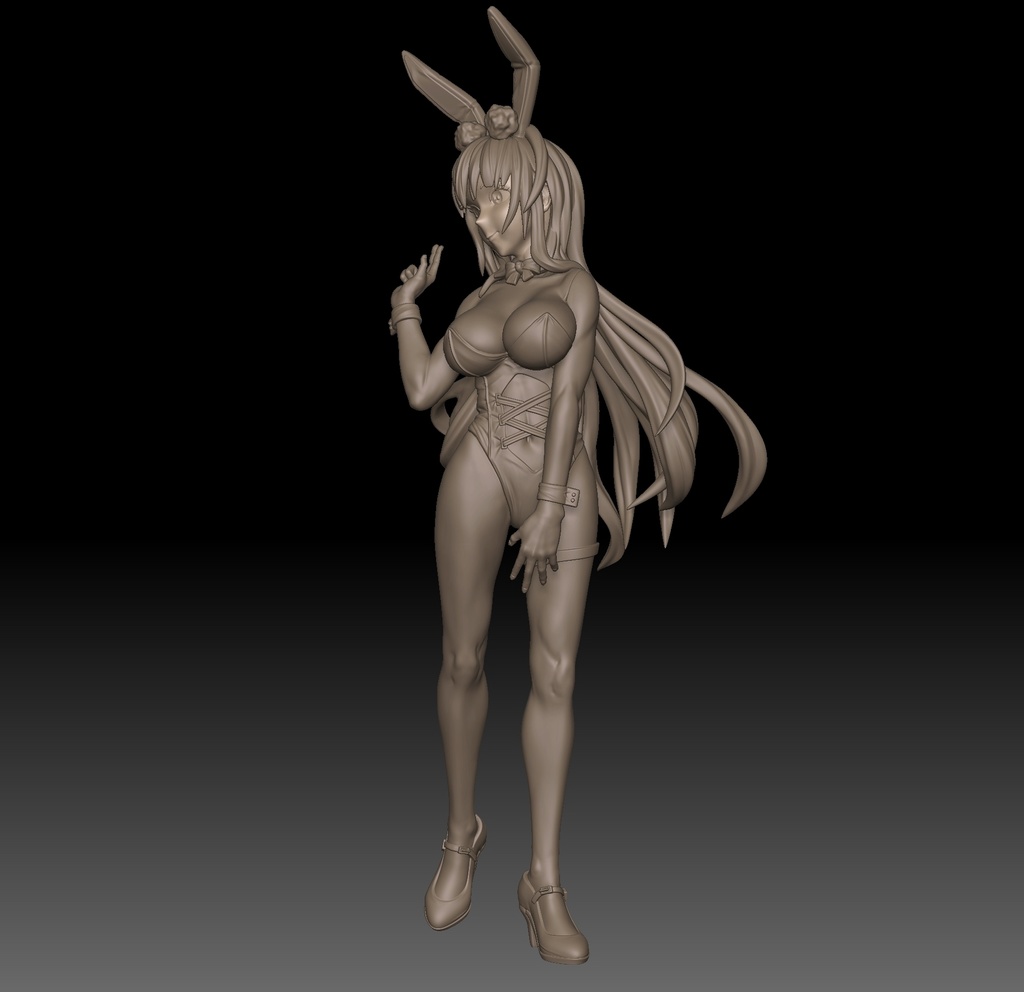 アズールレーン ノースカロライナ バニーガール STL/ZTL for 3D printing