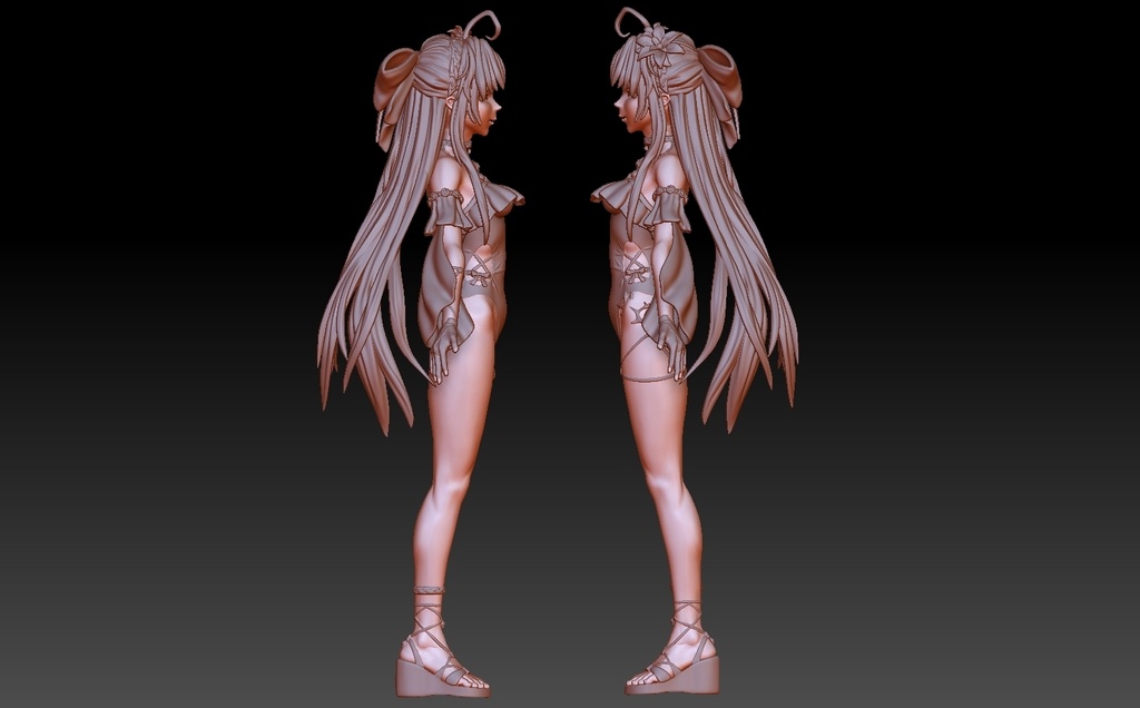 鳴潮 カルロッタ水着Aポーズ