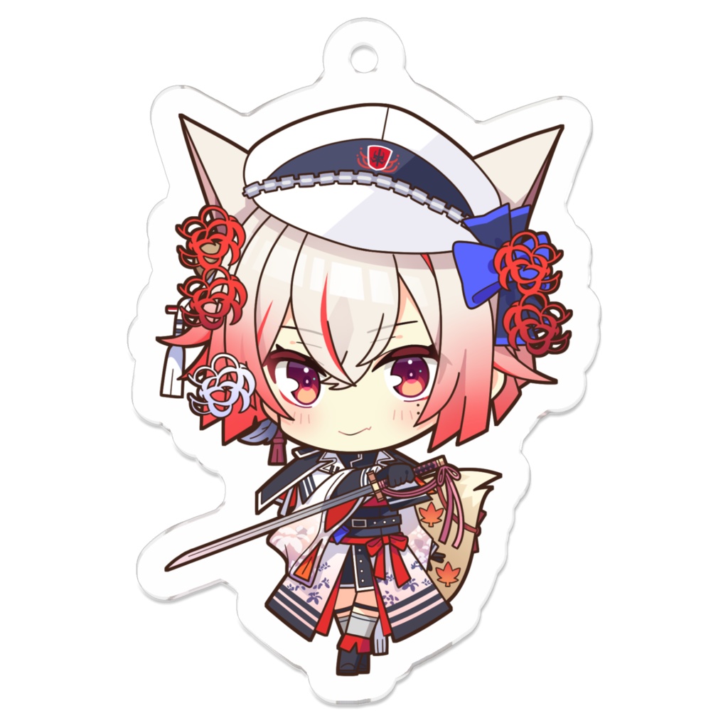 宵月ろあ(コーティング版)アクリルキーホルダー[ミニキャラver]