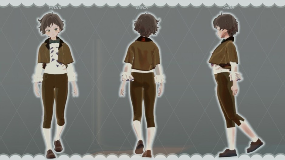 【無料】オリジナル3Dモデル「文Fumi」VRChat想定