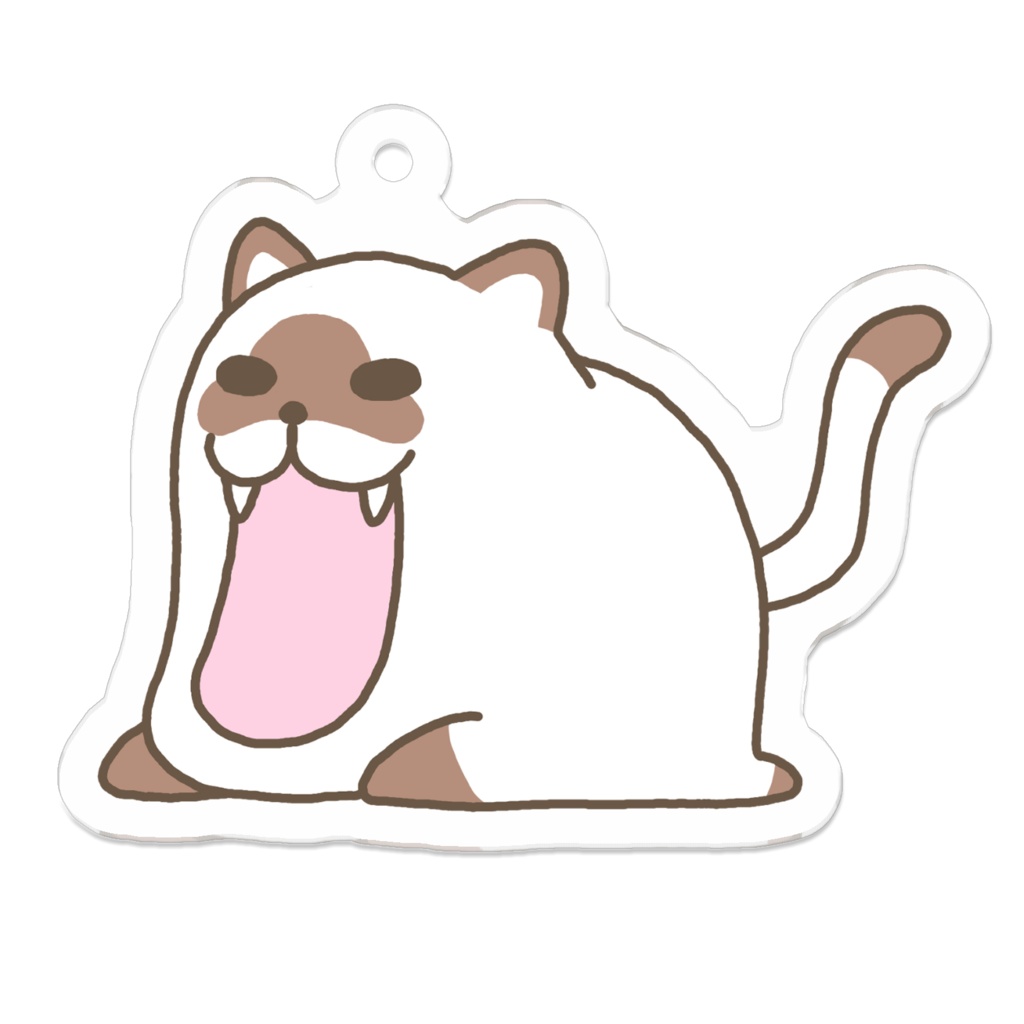 あんぐりネコ(こげ茶)