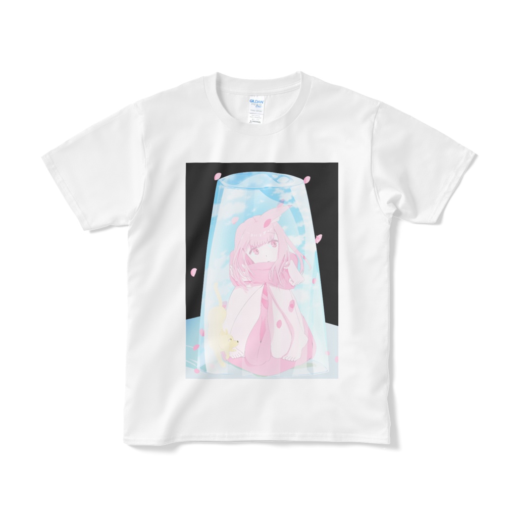 桜人狼半袖Tシャツ(白)