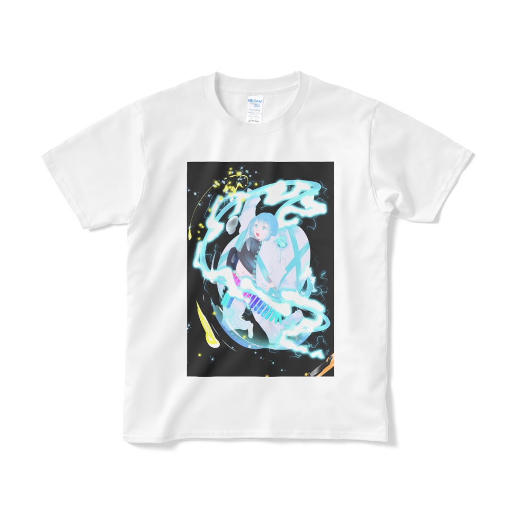 元気充電ちゃん半袖Tシャツ（白）