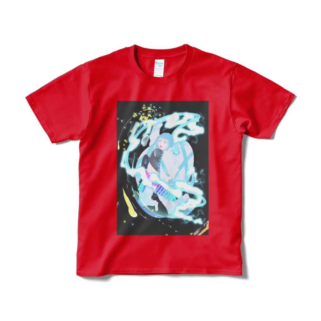 元気充電ちゃん半袖Tシャツ(赤)