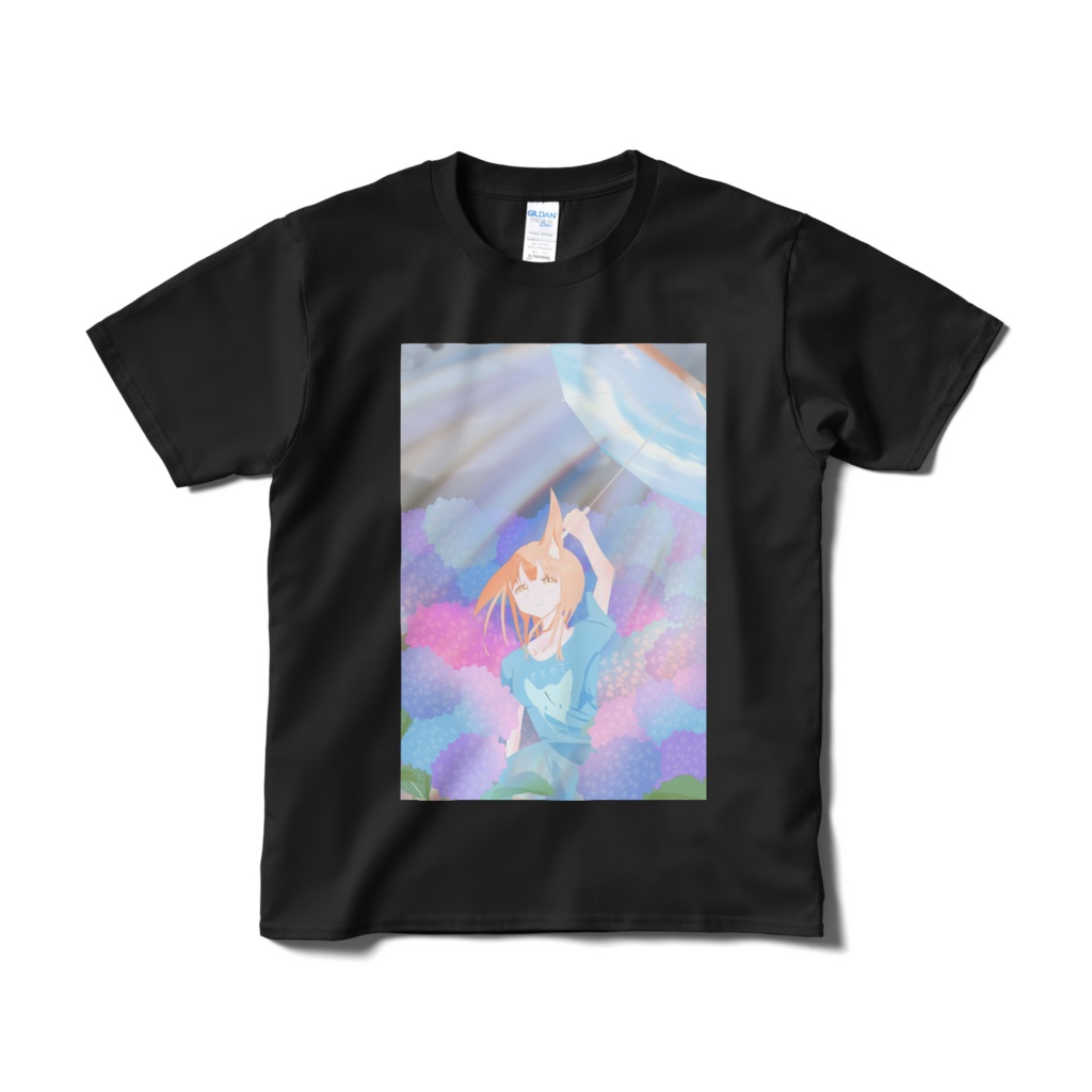 梅雨人狼半袖Tシャツ(黒)