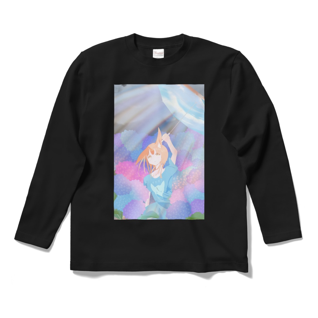 梅雨人狼ロングスリーブTシャツ（黒）