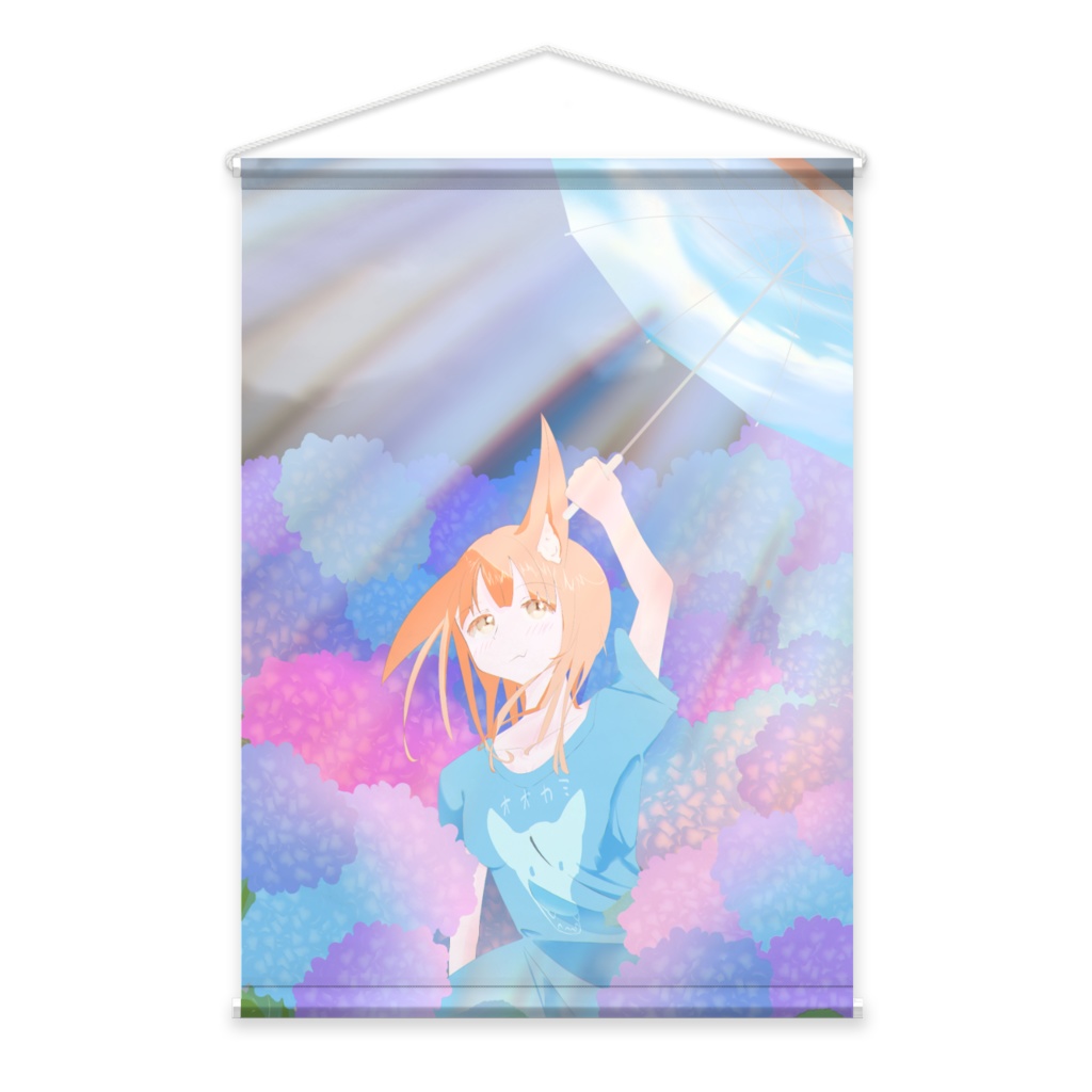 梅雨人狼タペストリーB2縦（ダブルスエード）