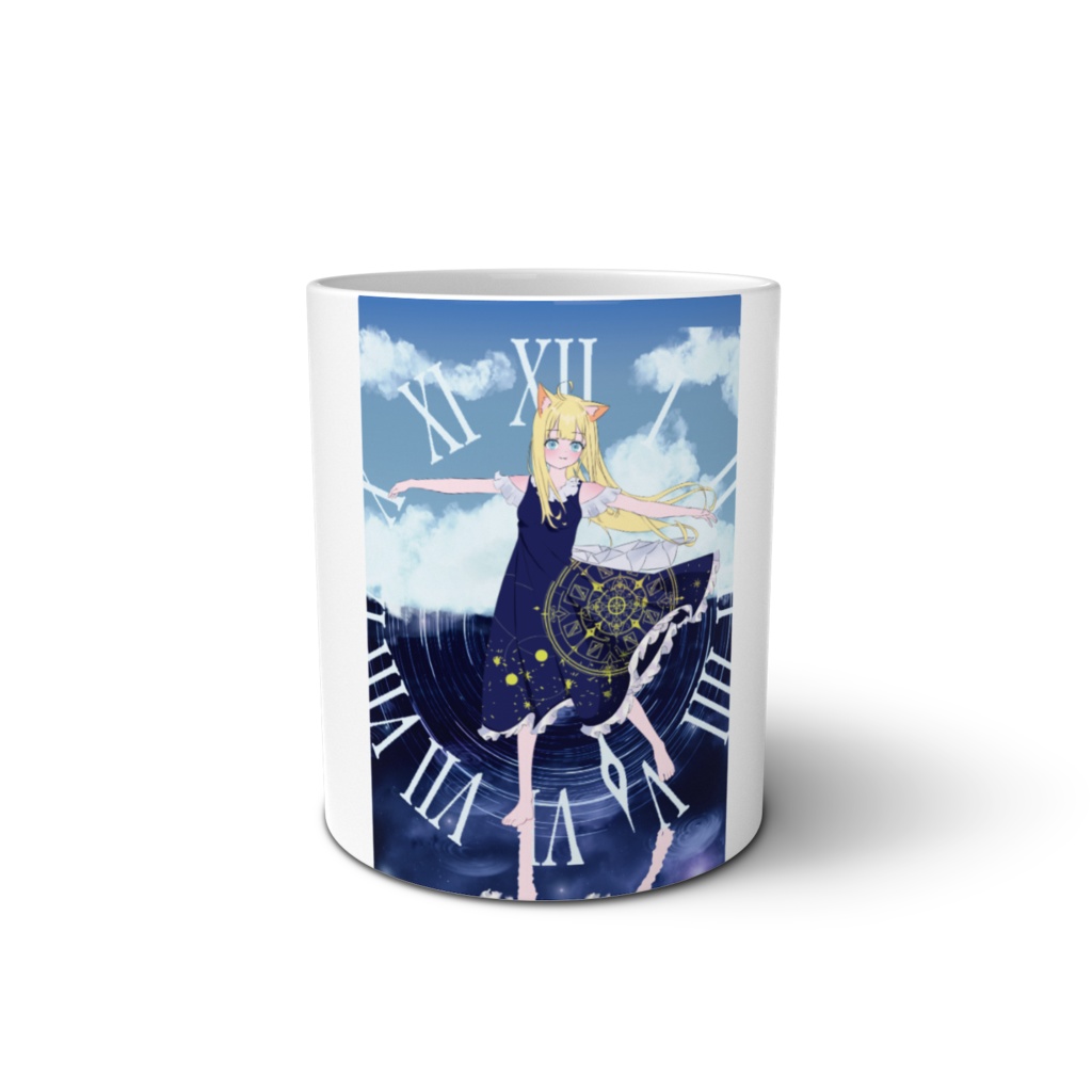 青と人狼と時間 マグカップ