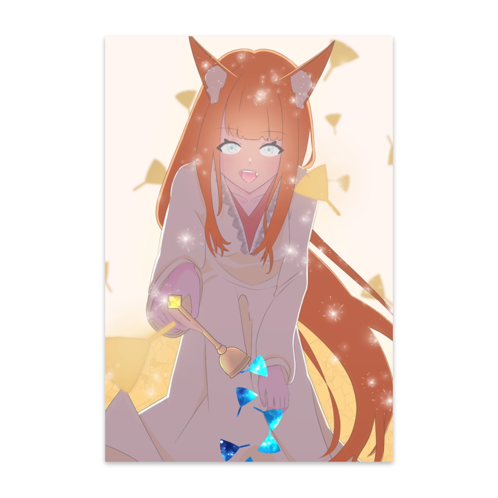 秋を知らせる人狼ちゃん ポストカード(10枚入り)