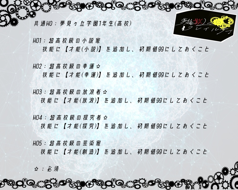 【シナリオ無料】【CoC6th】英雄欺人のフレイルティ