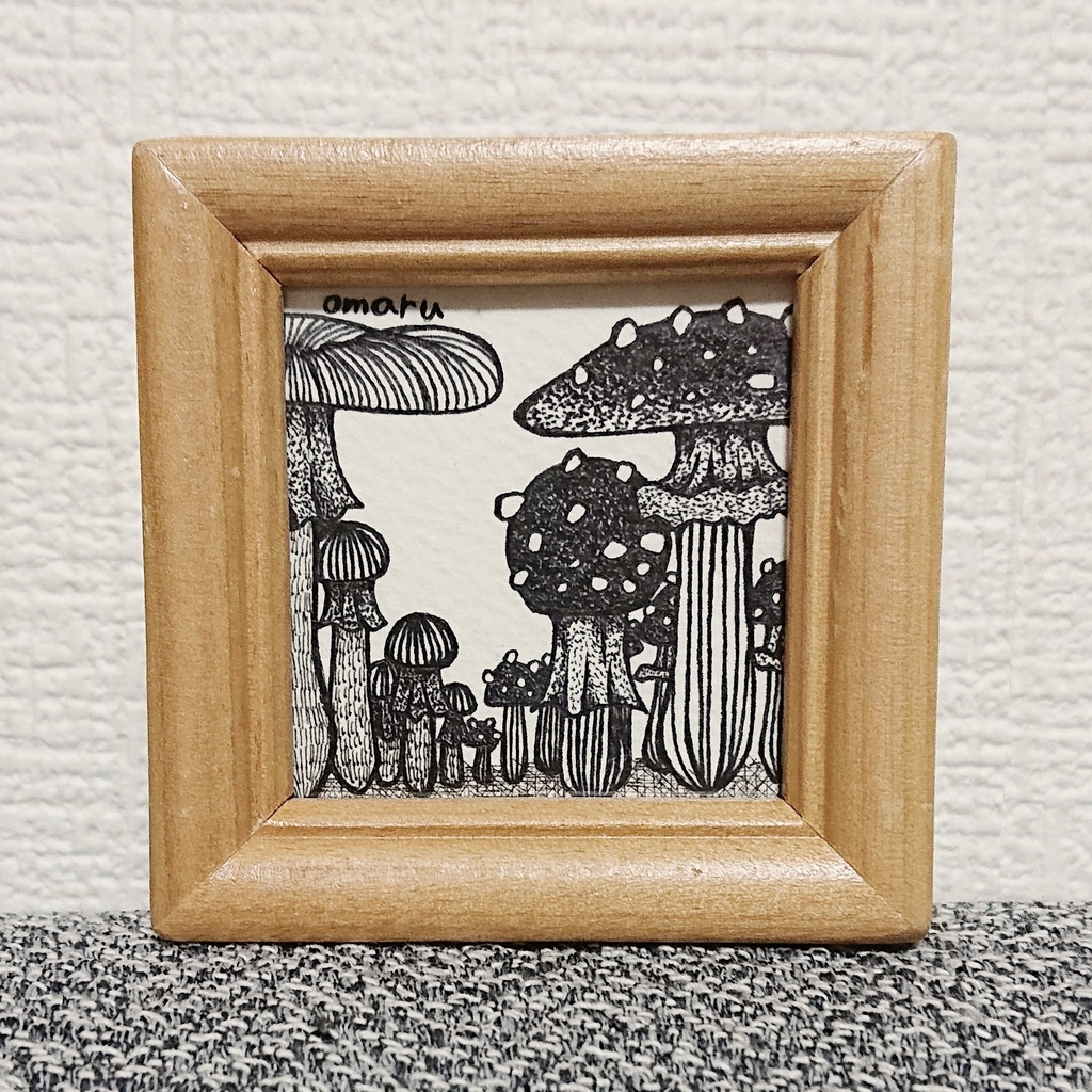 ミニ原画『キノコ』