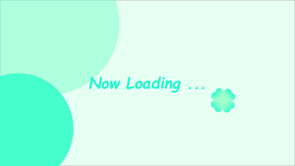【フリー素材】動く! 配信待機画面 / 配信終了画面 Clover