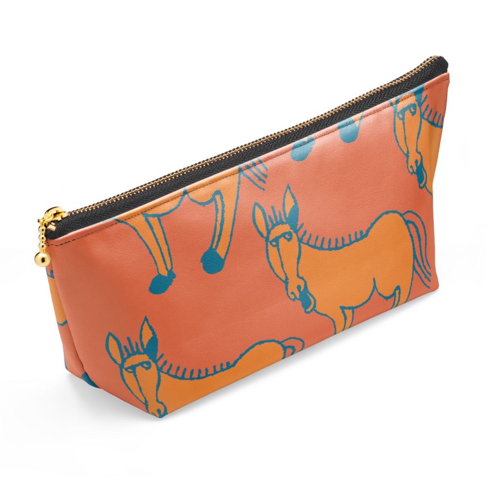 サイケロバ オレンジ ポーチ