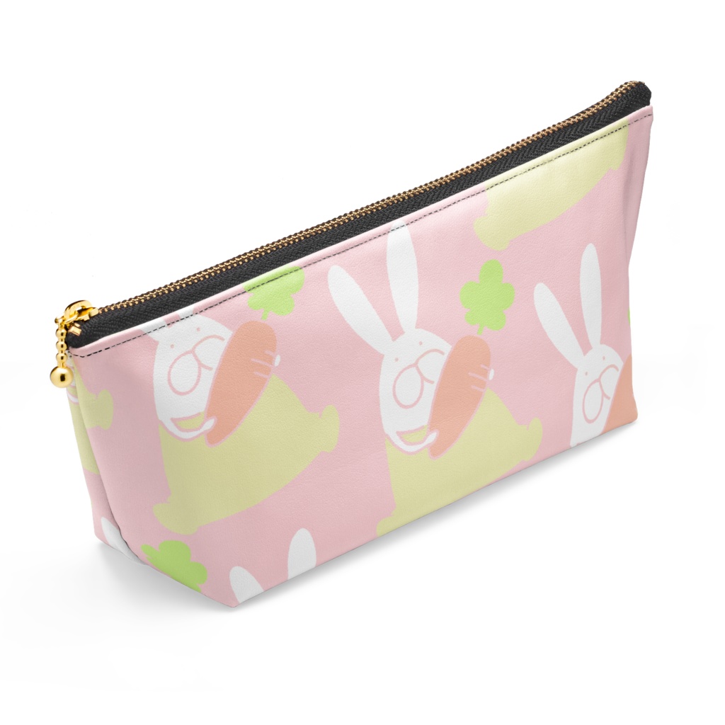 うさぎロンパースとにんじん ポーチ