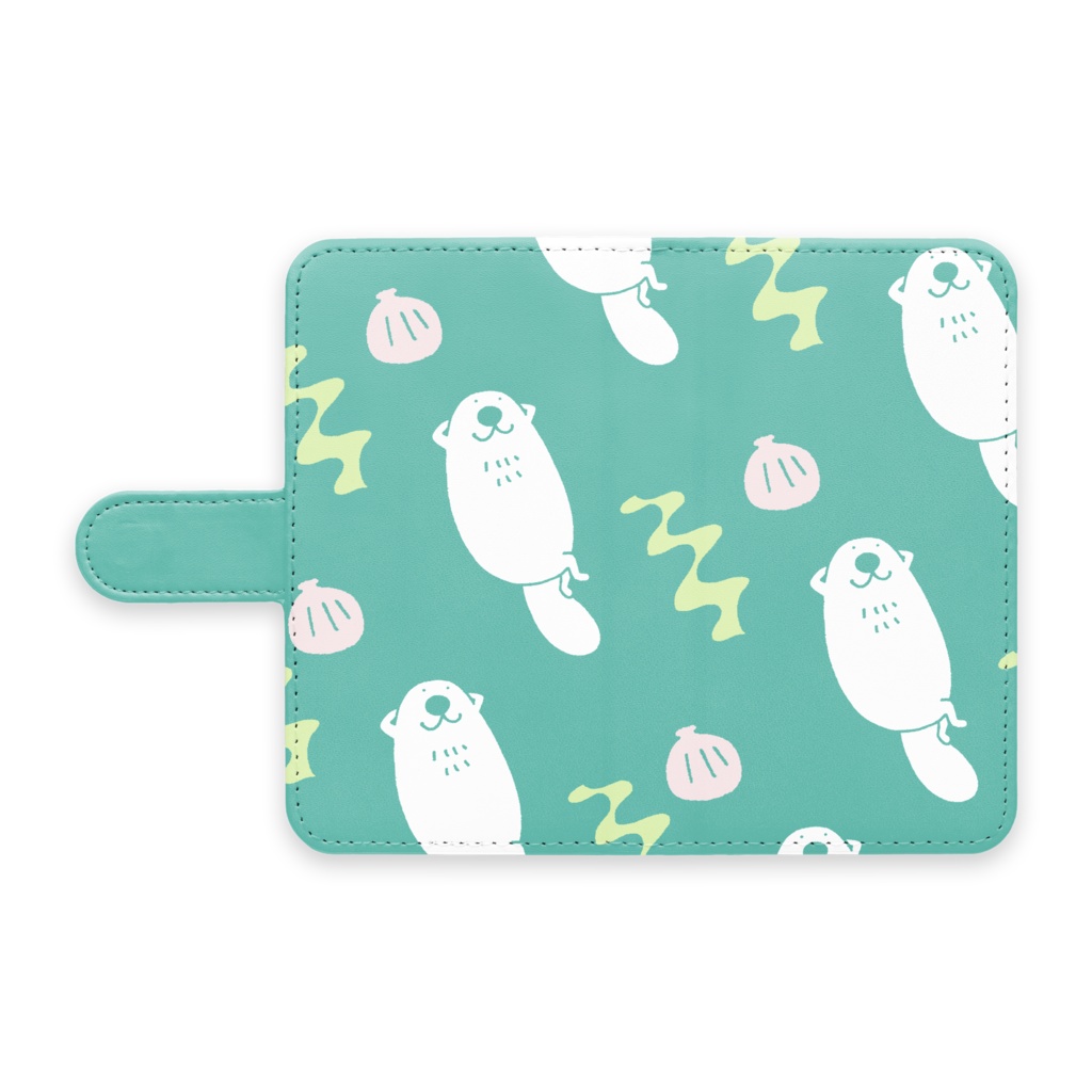 らっこ 手帳型 Android ケース