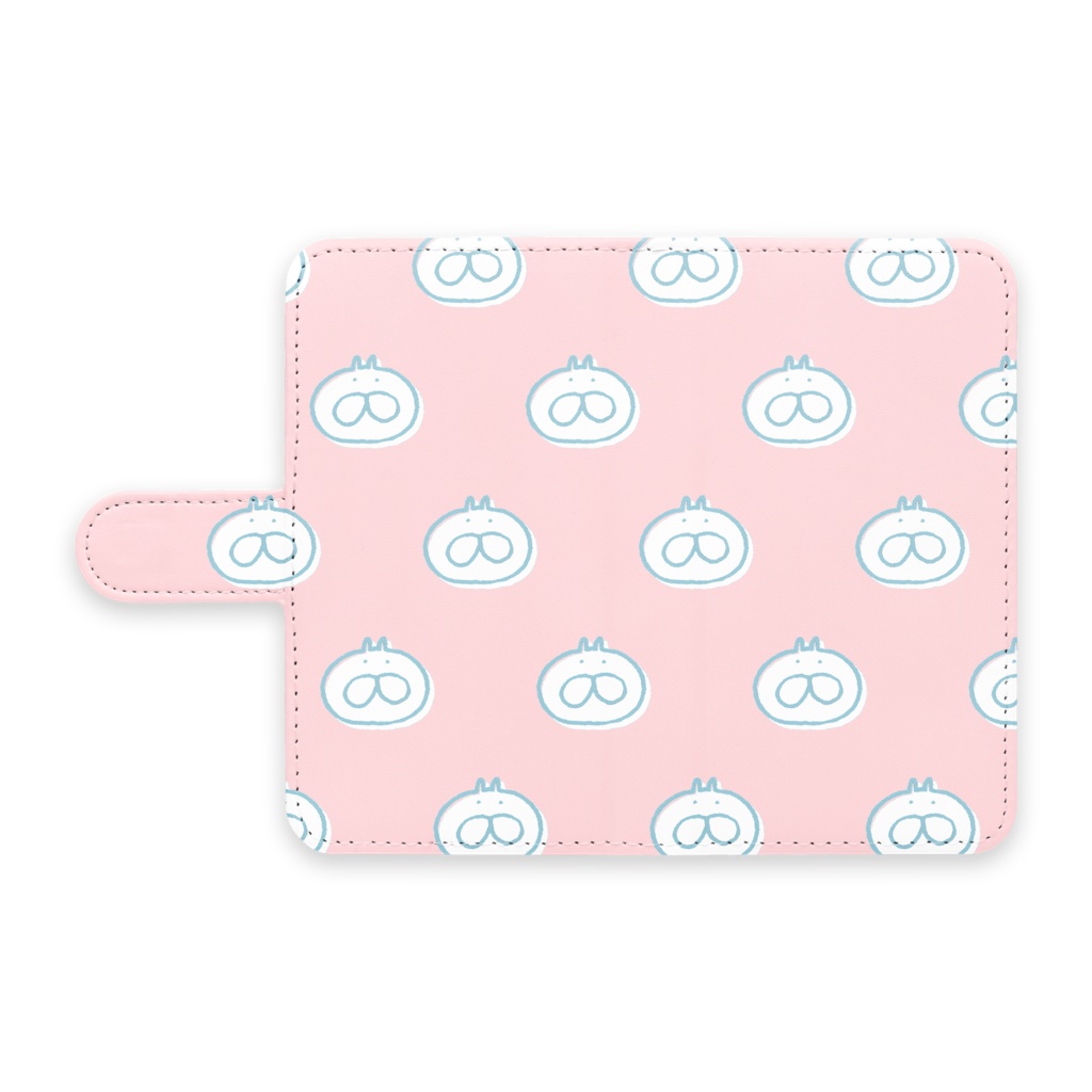 ねこタイツ ピンクドット 手帳型 Android ケース