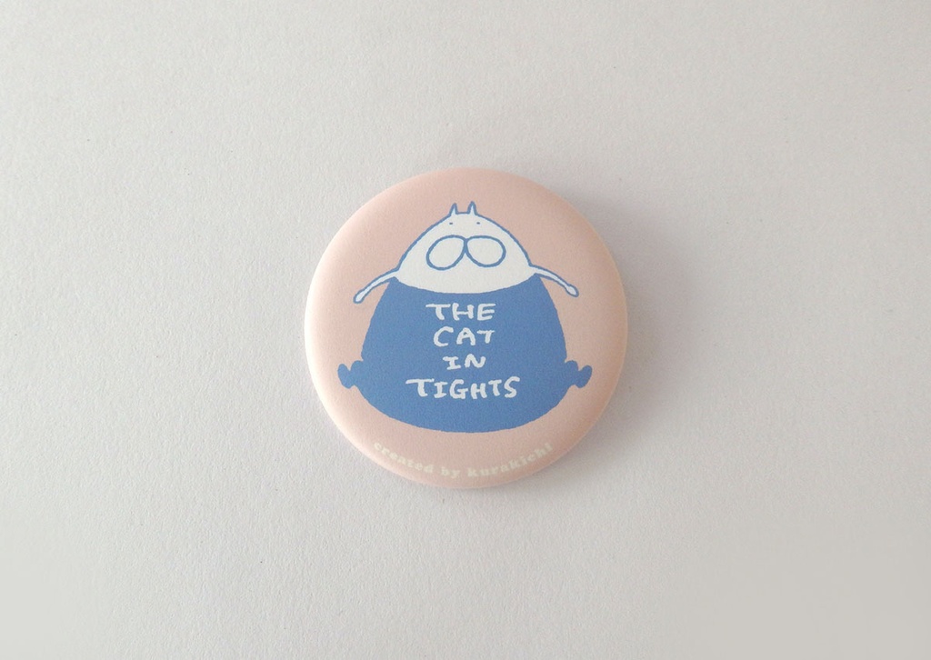 ねこタイツ 缶バッジ マット