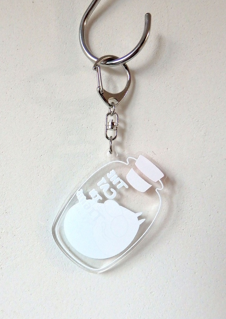 ねこタイツ ボトル アクリルキーホルダー