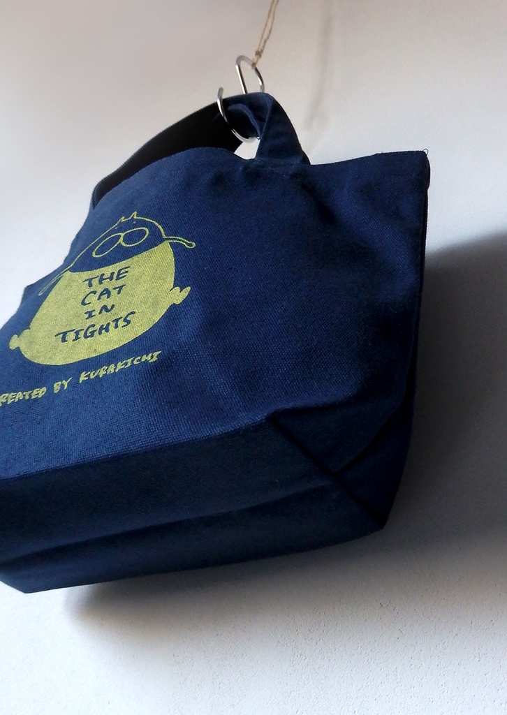 ねこタイツ どっすん ネイビートートS