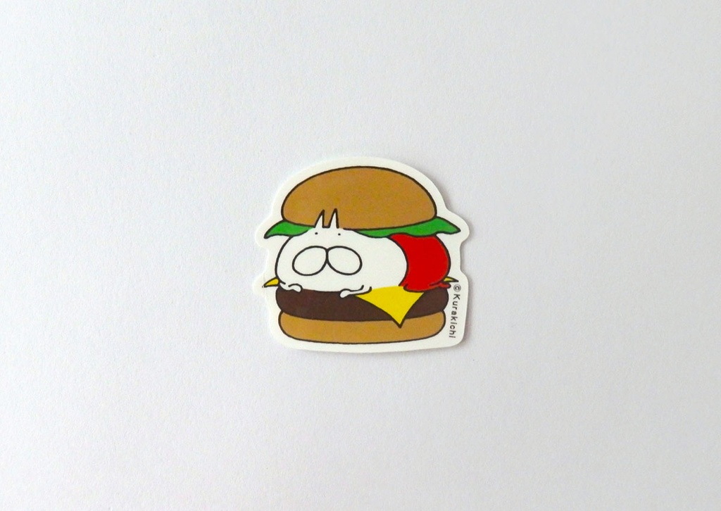 ねこタイツ バーガー ステッカー