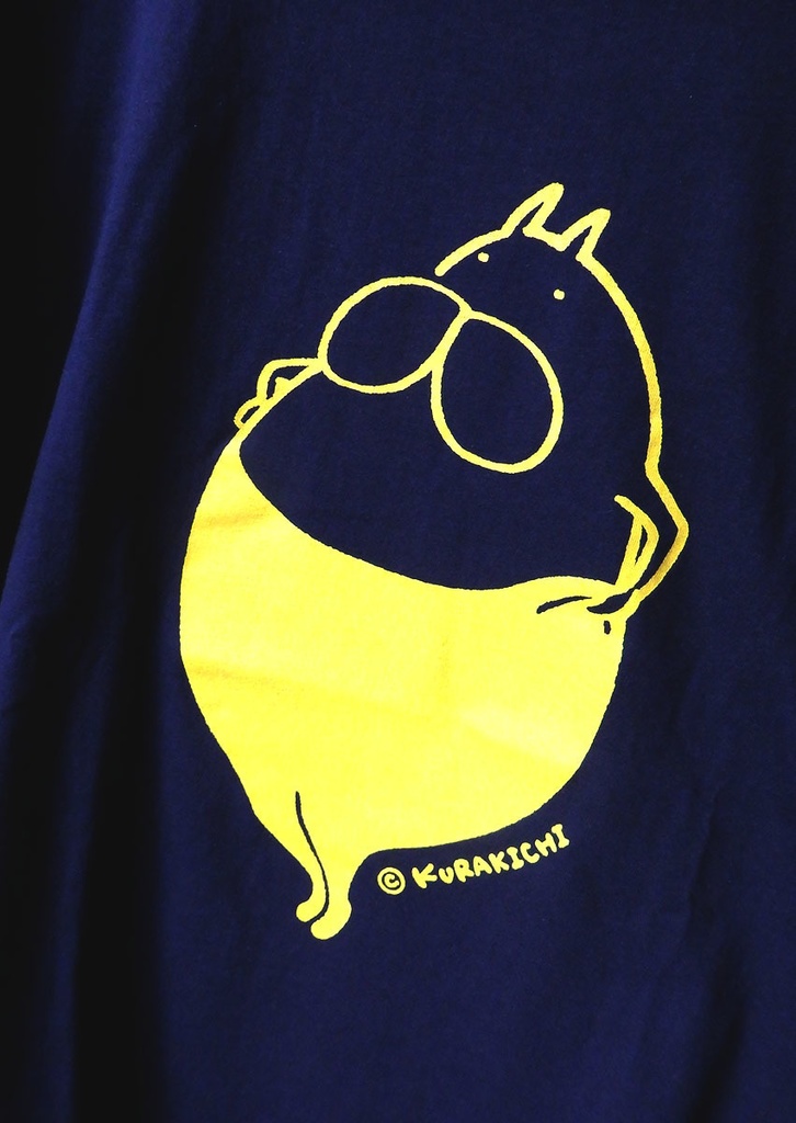 ねこタイツ タイツをはく ネイビー Tシャツ