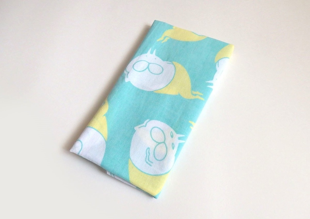 ねこタイツ ごろごろ てぬぐい