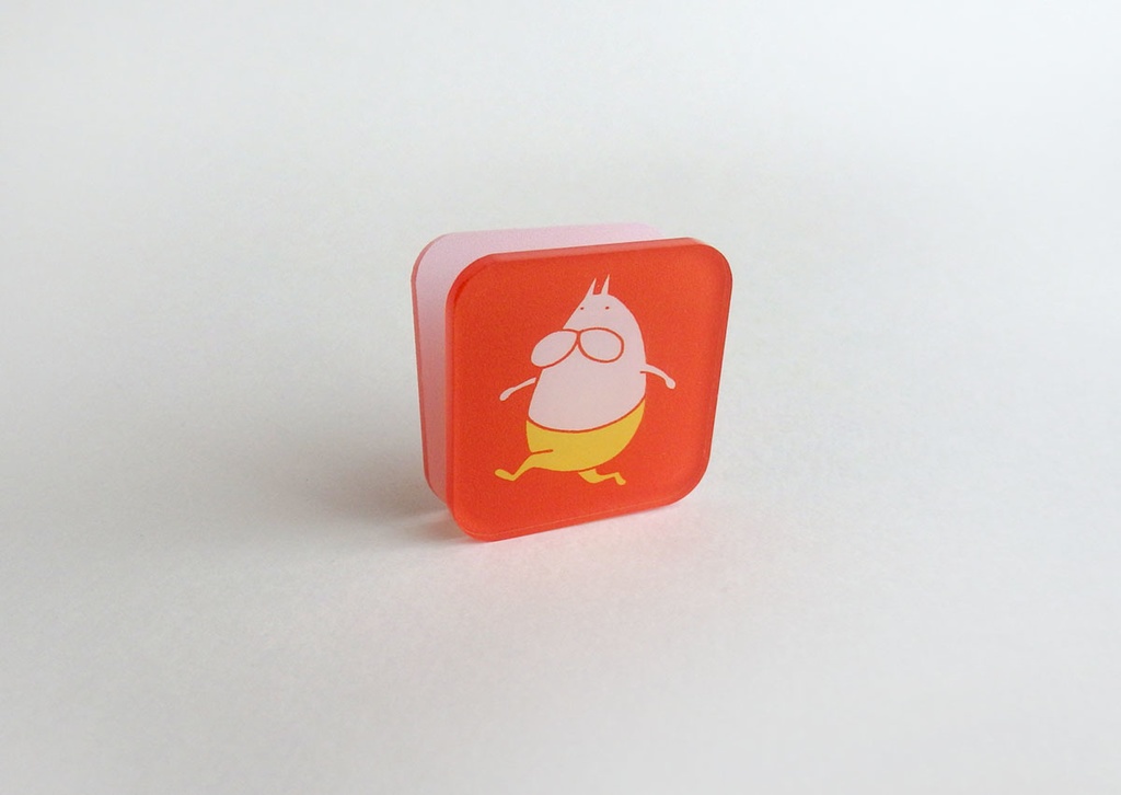 ねこタイツ アクリルクリップ スクエア