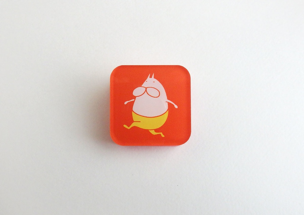 ねこタイツ アクリルクリップ スクエア