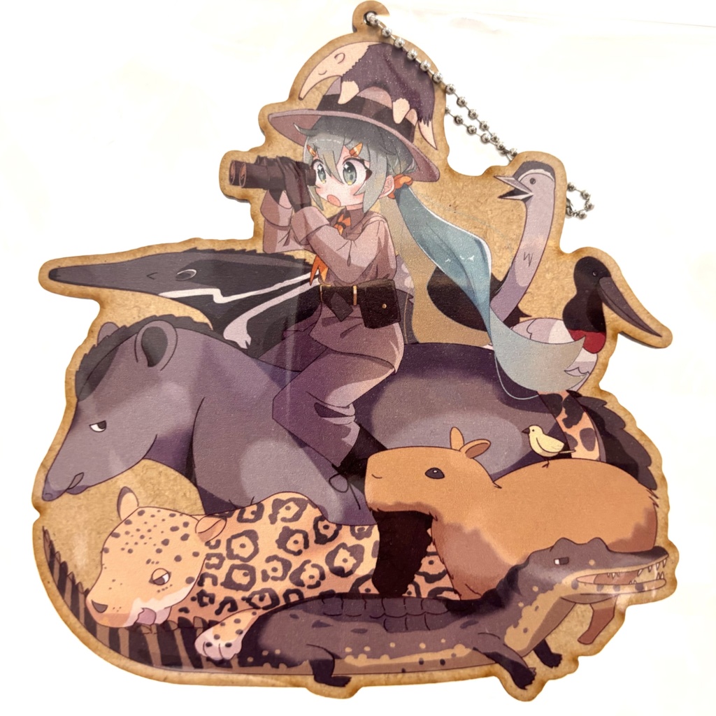 【初音ミク×ブラジル】木製ビックキーホルダー