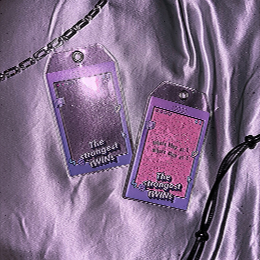 glitter card case