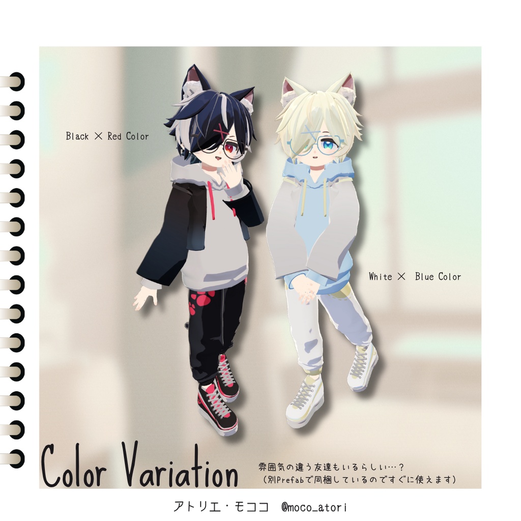 隣の席の三毛原くん / オリジナル3Dモデル