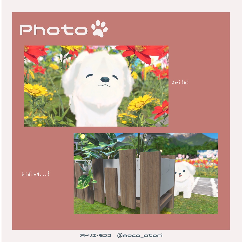 幸せのしろいーぬ / オリジナル3Dモデル