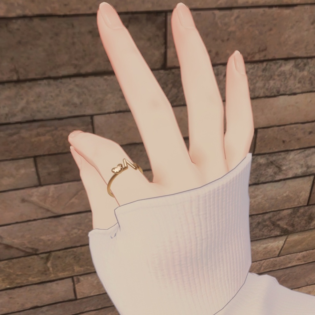 【無料】PulseRing - 心拍モチーフ指輪