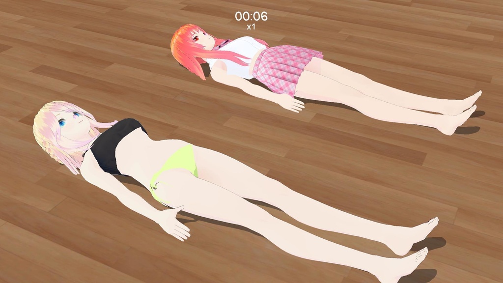 Girls' breath holding competition