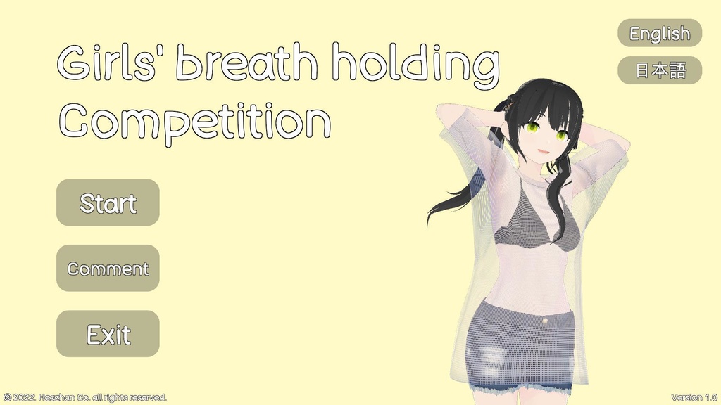 Girls' breath holding competition