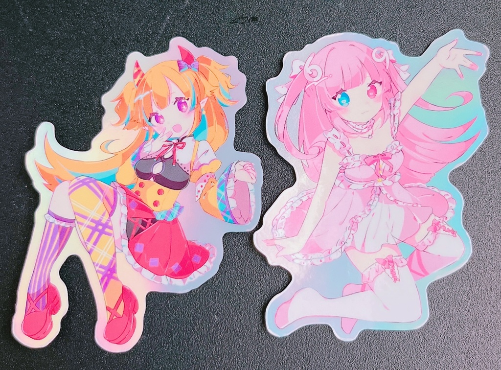 あまねちゃんとやみんちゃんステッカー