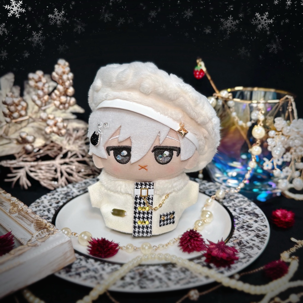 houndstooth far jacket set ちび