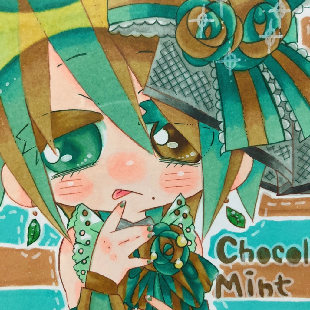 創作原画イラスト : くるみ作画のみ