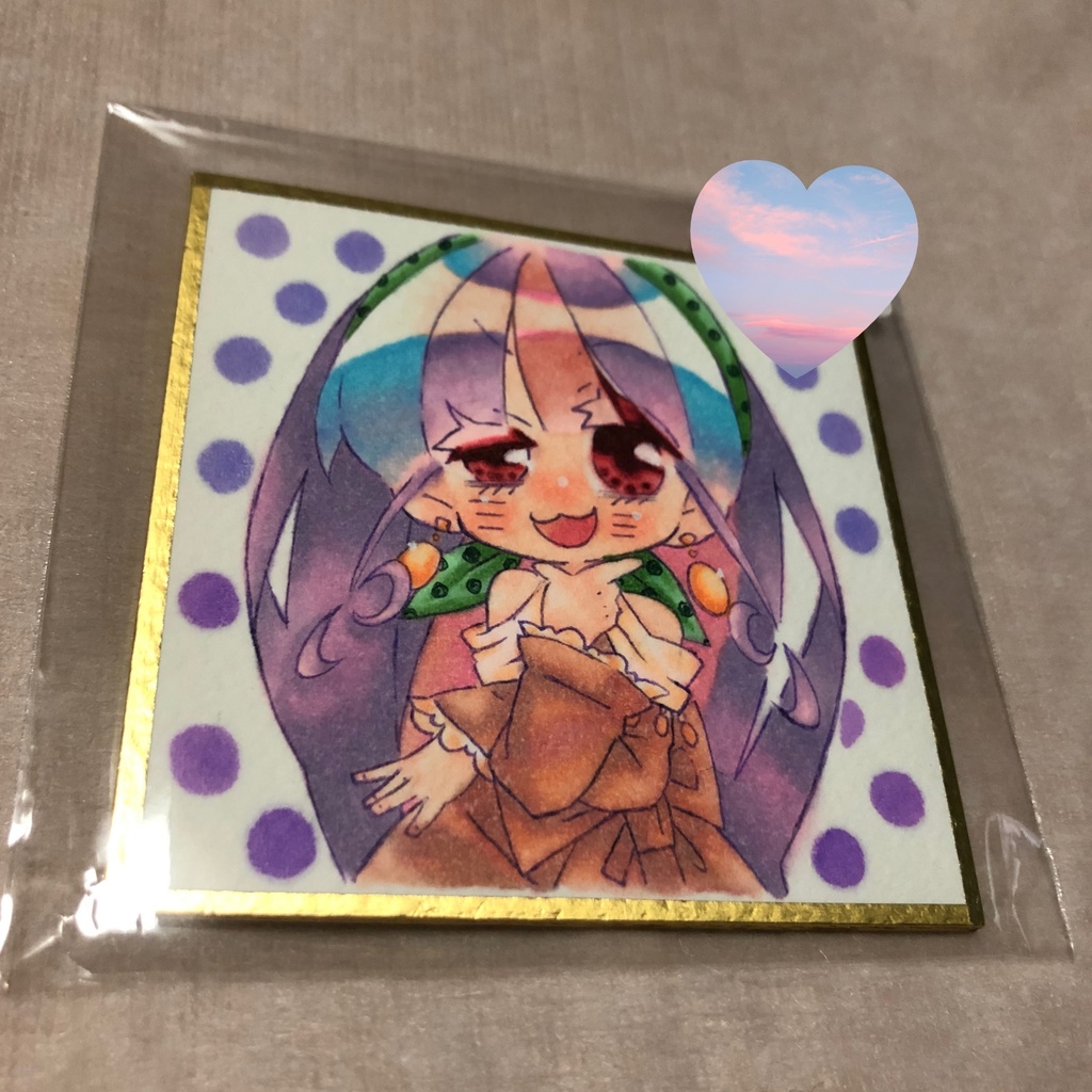 創作原画豆色紙 : くるみ制作2