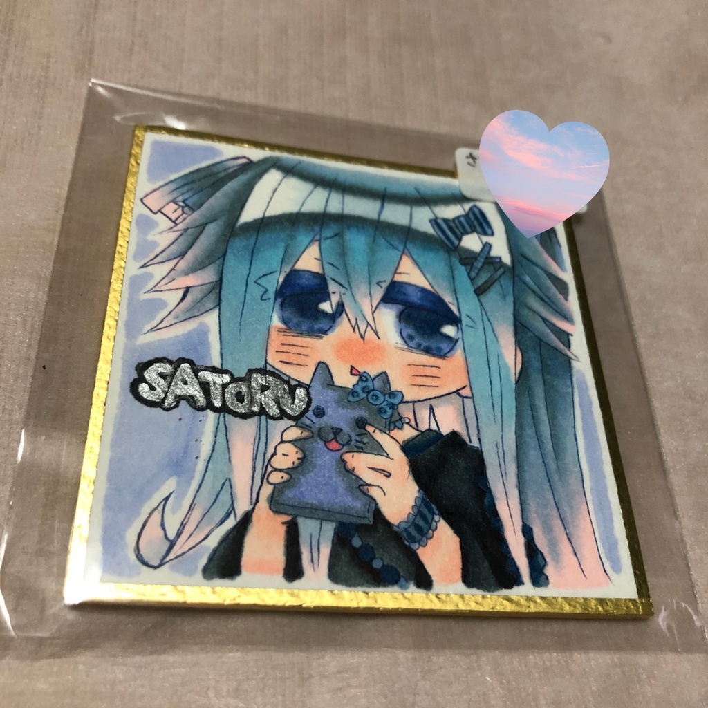 創作原画豆色紙 : くるみ制作2