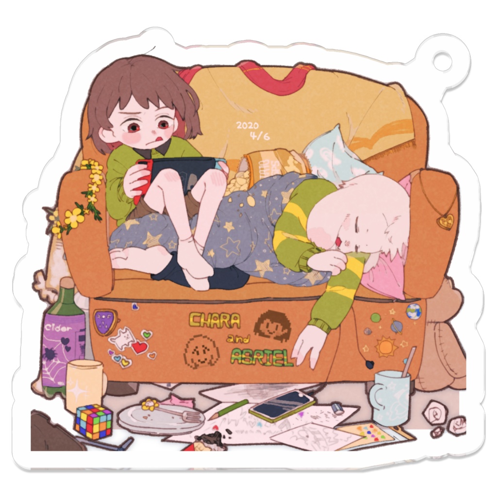 chasrielのんびりアクキー