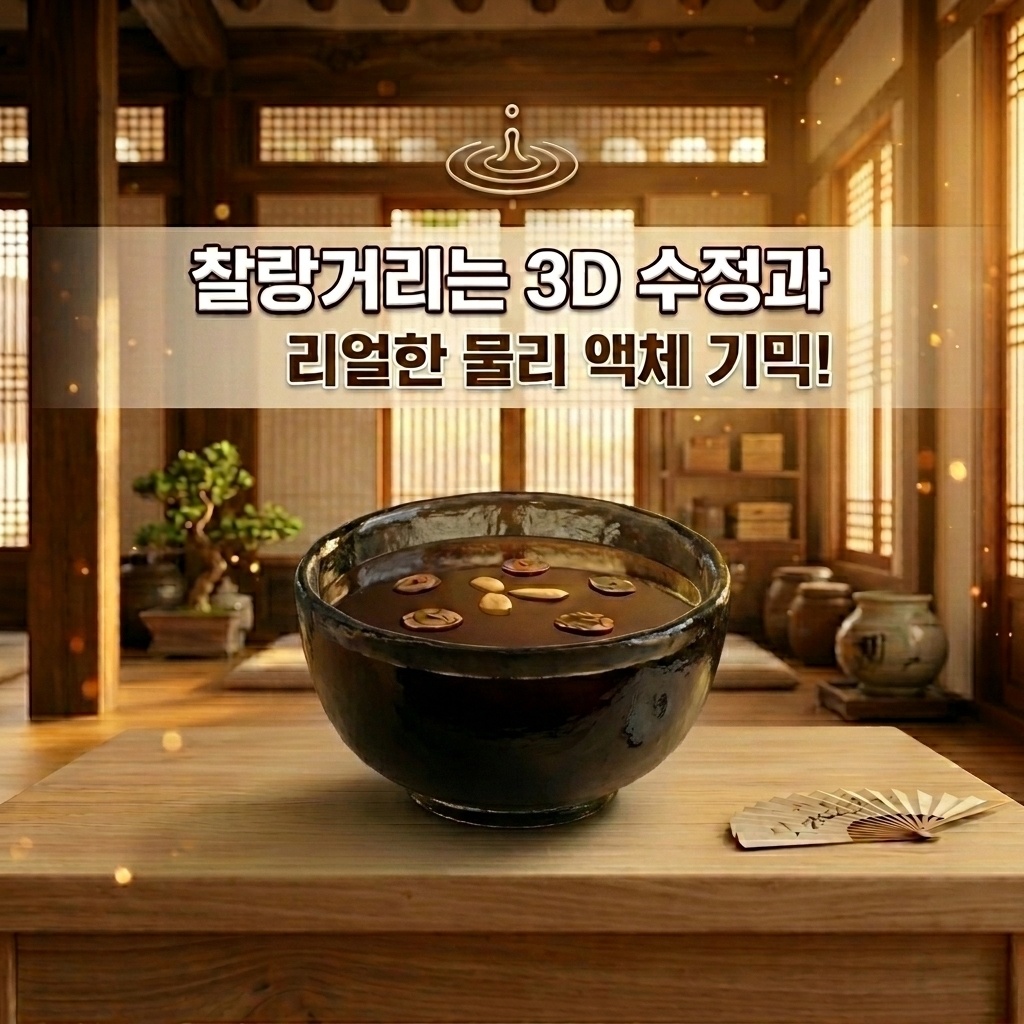 찰랑이는 전통 수정과 (물리 연동/VRChat)