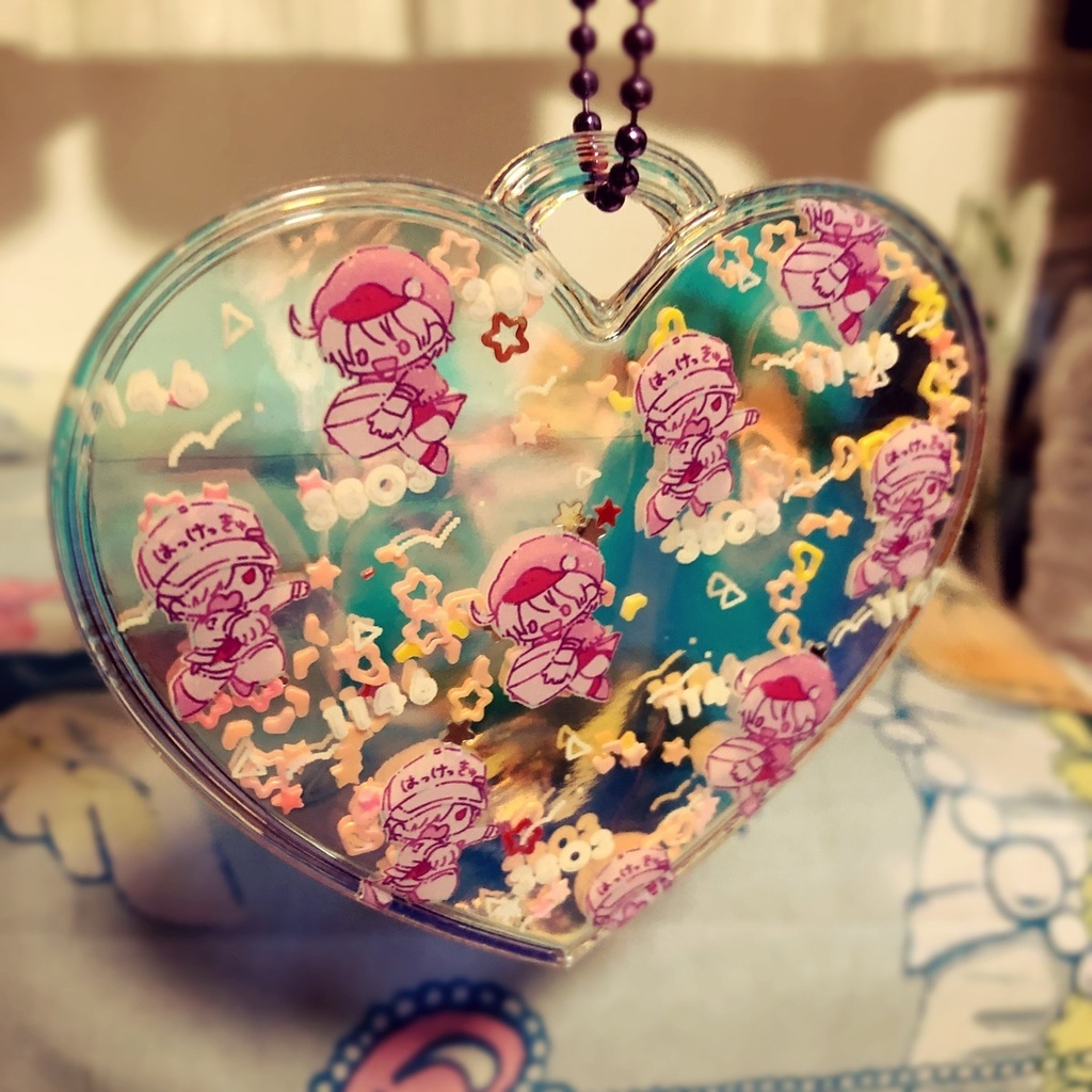 白赤ハートネームタッグ