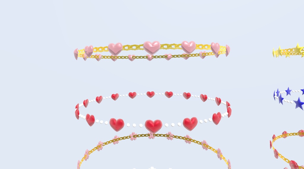 ブレスレット8種(VRChat向け)