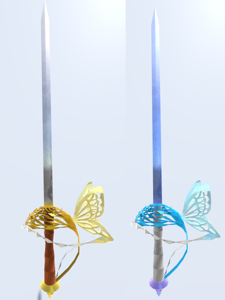 蝶々と鈴蘭のレイピア(VRChat向け)